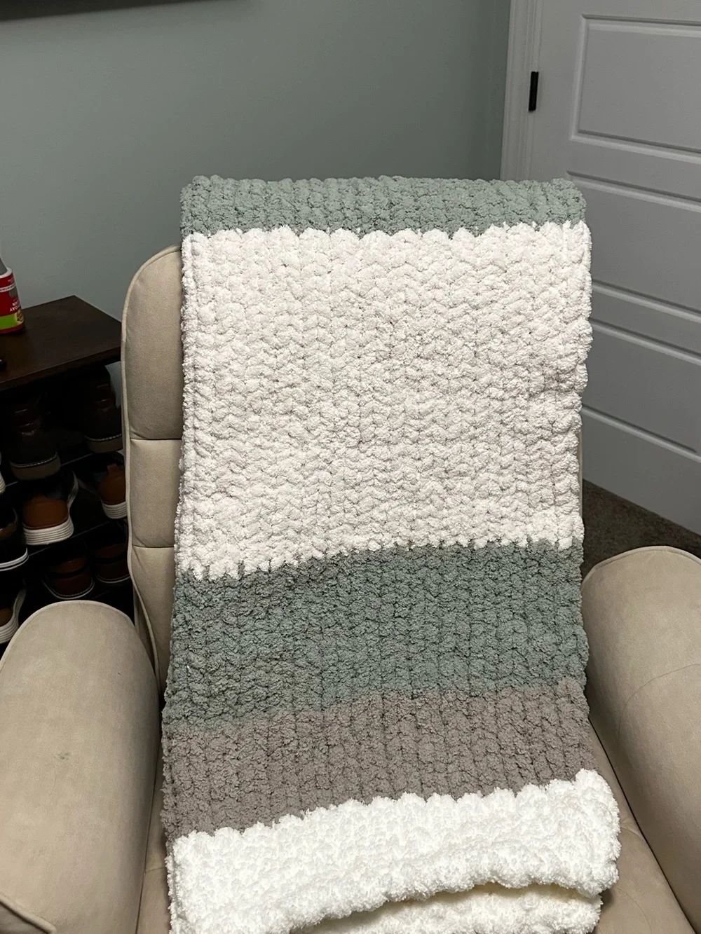 Plush Chunky Knit Throw Blankets- customizable throw blanket